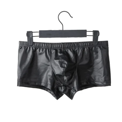 Tight Solid Black Boxer Brief - Image 4