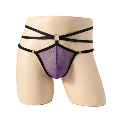 Strappy Hollow Out Men's Panties - Image 4