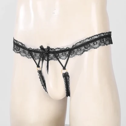 Sexy Lace G-string Men's Panties - Image 3