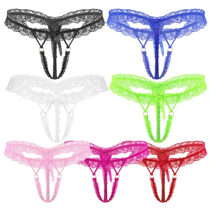 Sexy Lace G-string Men's Panties - Image 6
