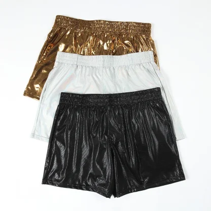 Shiny Elastic Boxer Briefs with Pocket - Image 6