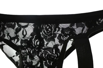 Sheer Lace Leg Strap Panty - Image 6