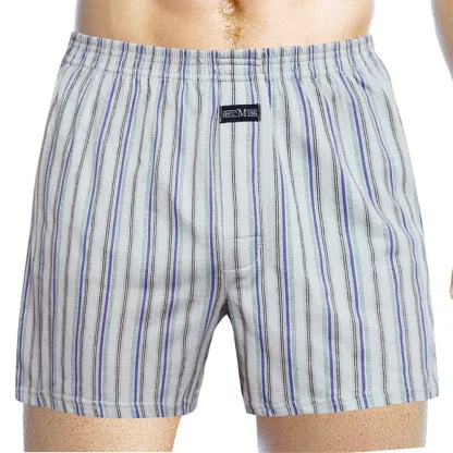 Casual Plaid Wide Leg Boxers - Image 5