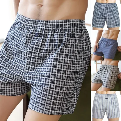Casual Plaid Wide Leg Boxers - Image 6