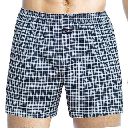 Casual Plaid Wide Leg Boxers - Image 4