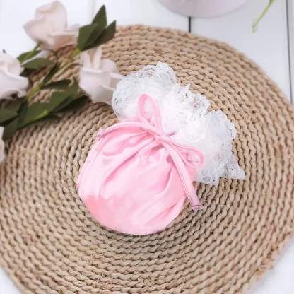 Lace Trim Drawstring Penis Pouch