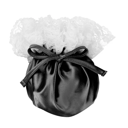Lace Trim Drawstring Penis Pouch - Image 5