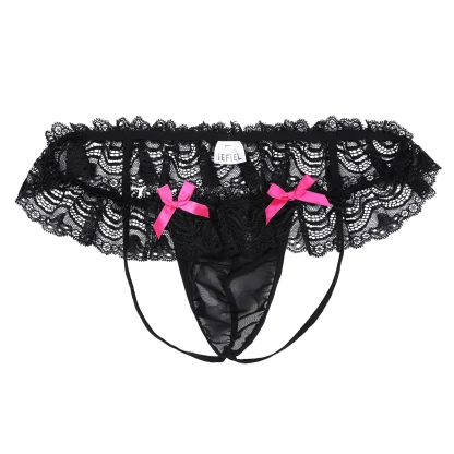 Sexy Sheer Lace Jockstrap - Image 5