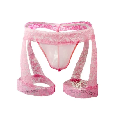 Sheer Lace Thigh Harness G-strings - Image 2