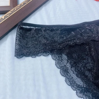 Sexy Sheer Lace Bikini-cut Panties - Image 6