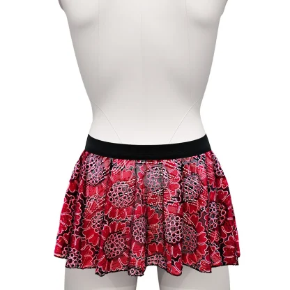 Floral Pleated Men's Skirts - Image 2