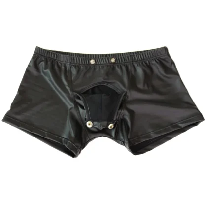Open Crotch Snap Button Briefs - Image 3