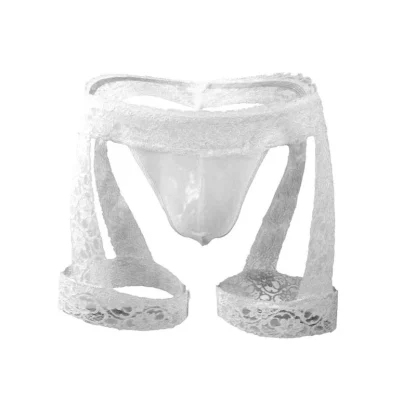 Sheer Lace Thigh Harness G-strings - Image 3