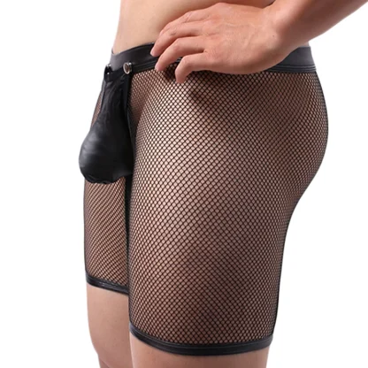 Open Crotch Fishnet Midway Briefs - Image 2