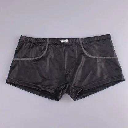 Tight Glossy Black Trunks - Image 6
