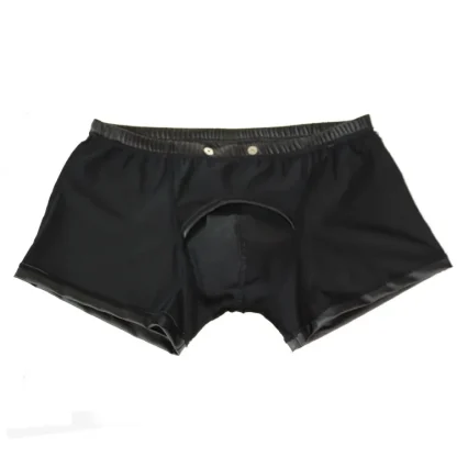 Open Crotch Snap Button Briefs - Image 2