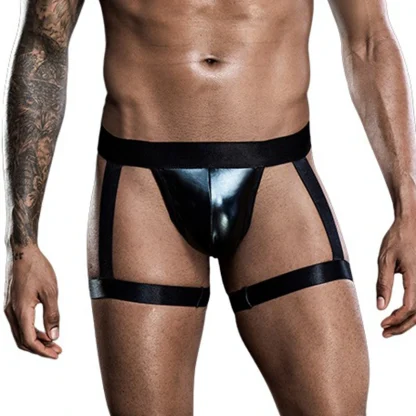 Shiny Thigh Harness Jockstraps