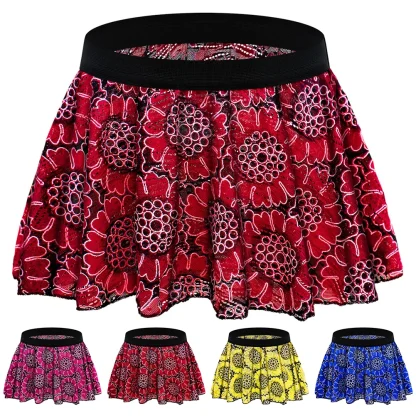 Floral Pleated Men's Skirts - Image 7
