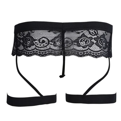 Sexy Lace Thigh Strap G-strings - Image 3