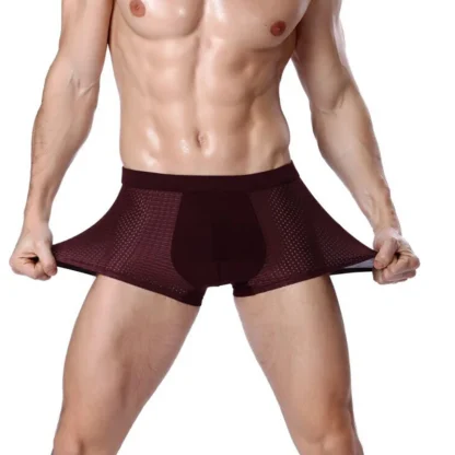 Breathable Fishnet Boxer Briefs