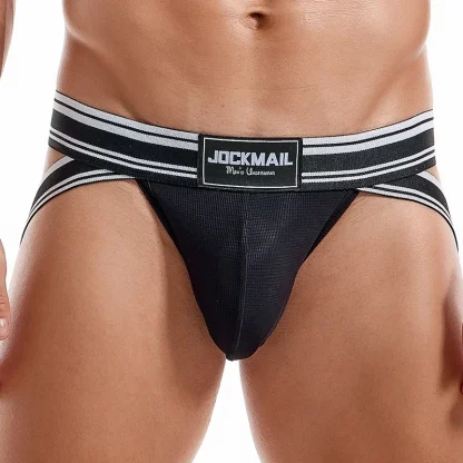 Striped Strap Sexy Jockstraps - Image 2