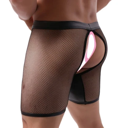 Open Crotch Fishnet Midway Briefs - Image 4
