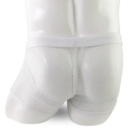 Mesh Solid Sexy Boxer Brief - Image 5