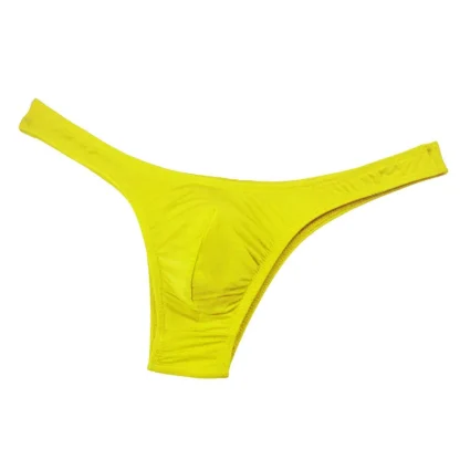 Solid Bulge Pouch Bikinis