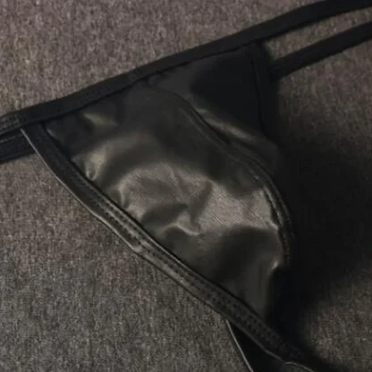 Men's Elastic Black G-string - Image 4