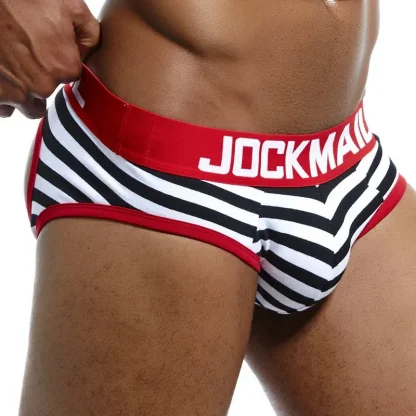 Sexy Breathable Striped Jockstrap