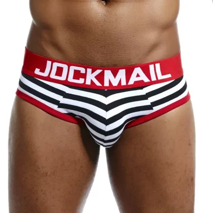 Sexy Breathable Striped Jockstrap - Image 2