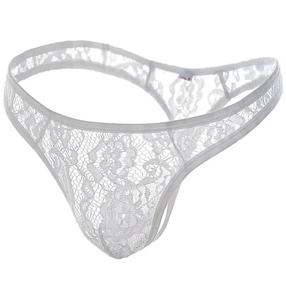 Men's See-through Lace Thongs - Image 3