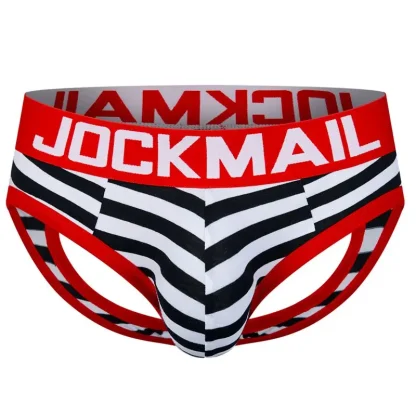 Sexy Breathable Striped Jockstrap - Image 4