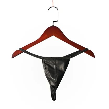 Men's Elastic Black G-string - Image 7