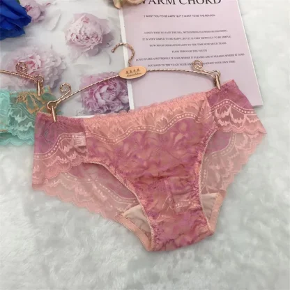Sexy Floral See-through Panties