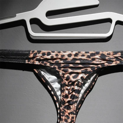 Elastic Leopard Print Bikini - Image 5
