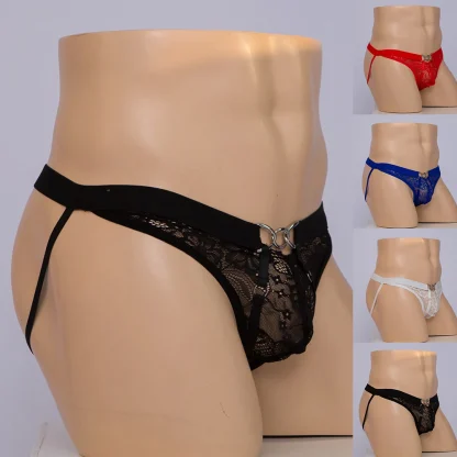 Transparent Lace Sexy Jockstrap - Image 7