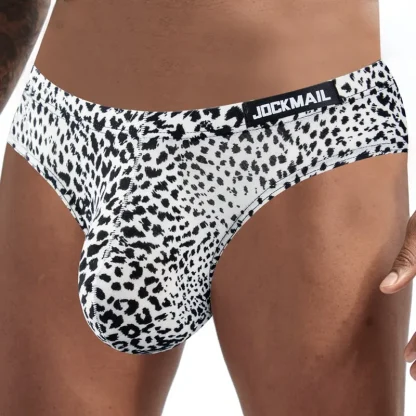 Animal Print Bulge Pouch Panties - Image 2
