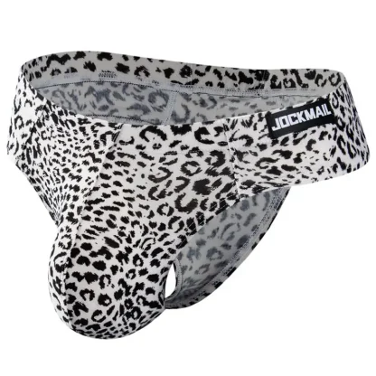 Animal Print Bulge Pouch Panties - Image 3