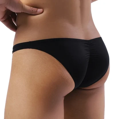 Sexy Ruched Solid Panties - Image 2