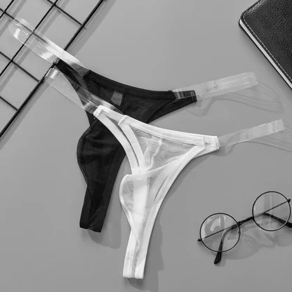 Transparent Strap Mesh G-string - Image 4