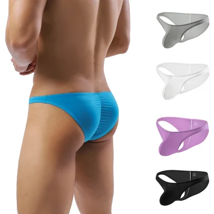 Sexy Ruched Solid Panties - Image 6