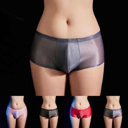 Elastic Glossy Boxer Brief - Image 6