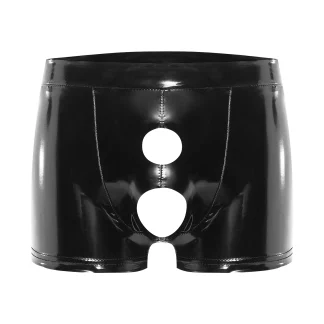 Open Crotch Black Boxer Brief