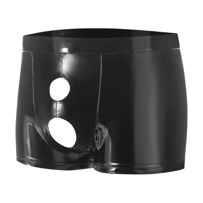 Open Crotch Black Boxer Brief - Image 3